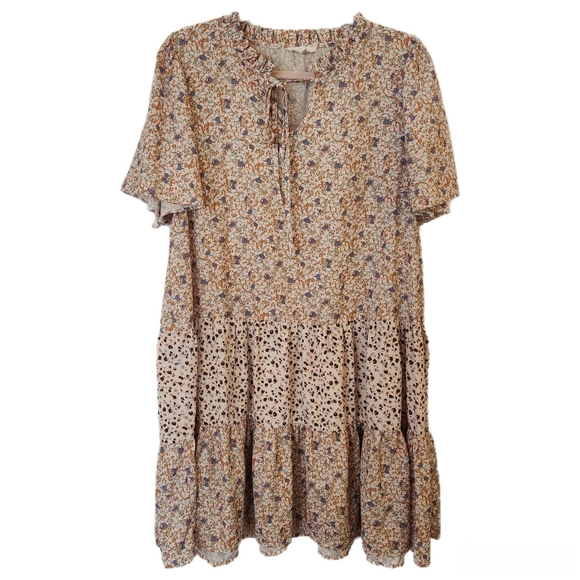 easel Dresses & Skirts - Easel Boho Tiered Mini Dress